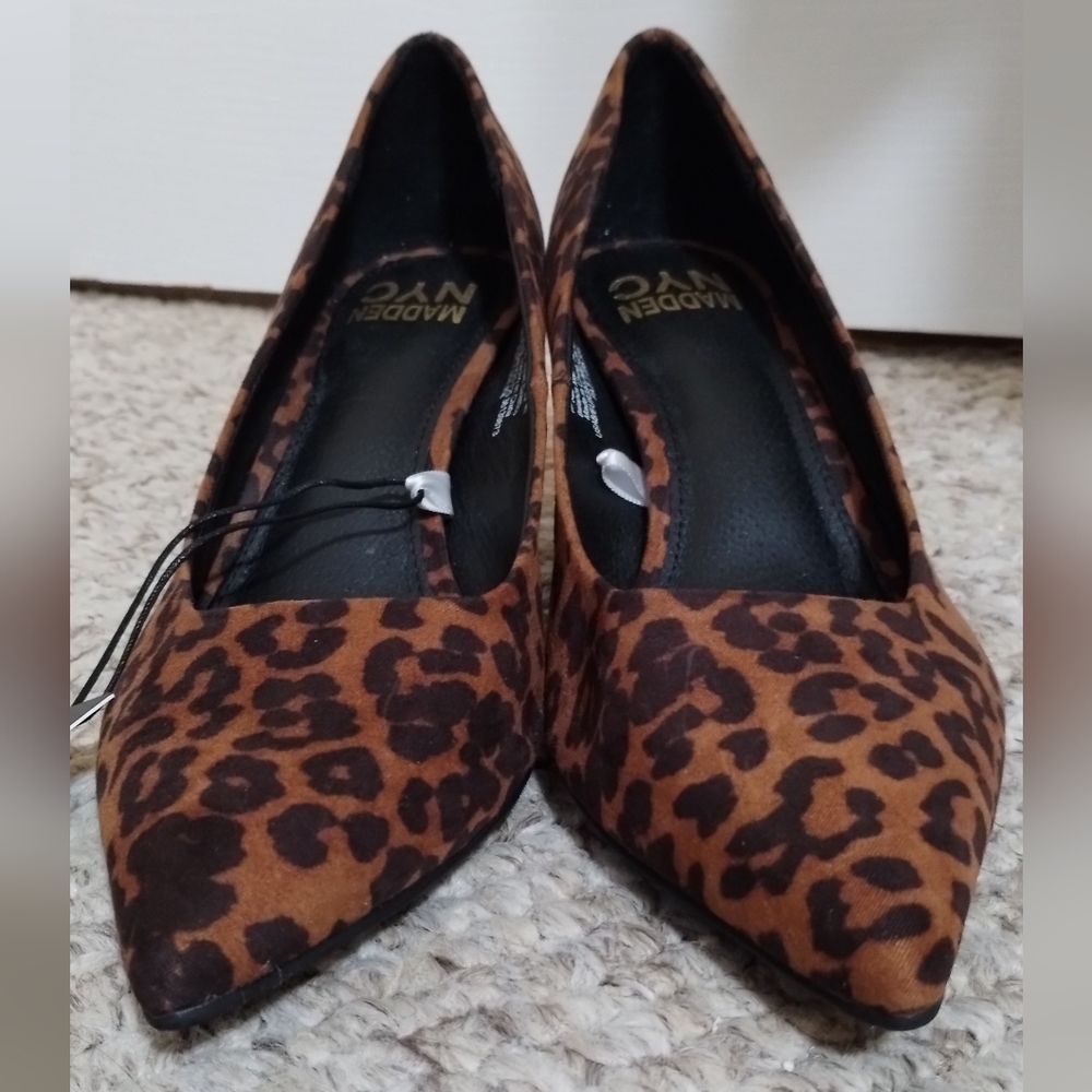 Madden NYC Women's Leopard Print Heels Size 8